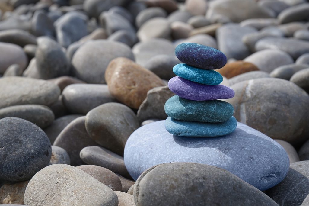 stones, meditation, zen